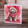 Caroline's Treasures DAC5380GCA7P Labradoodle My Valentine Greeting Cards Pack of 8 Blank Cards with Envelopes Whimsical A7 Size 5x7 Blank Note Cards view 2