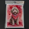 Caroline's Treasures DAC5380GCA7P Labradoodle My Valentine Greeting Cards Pack of 8 Blank Cards with Envelopes Whimsical A7 Size 5x7 Blank Note Cards view 3