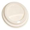 EcoQuality Disposable Fiber Coffee Cup Dome Lids for Coffee & Tea Cups - 100% Compostable & Biodegradable - Fits 10oz, 12oz, 16oz, 20oz Paper Cups - Durable & Sturdy - Easy Sip Hole - 90MM Size (25) view 1
