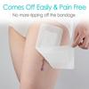 20 Pcs Waterproof Knee Replacement Dressing | 4x14 Inch Long Post-Surgery Gauze Bandage with Adhesive Border + Non-Stick Central Pad, Hip Wound Incision Recovery view 4