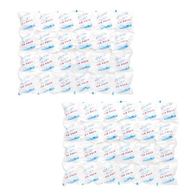 Cold Packs Dry Ice for Shipping Frozen Food Cold Pack for Lunch Bags, Ice Pack Long Lasting Cold Ice Pack Sheets for Transport Food (25 Sheets/4 x 6 Cells)