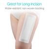 10 Pcs Waterproof Adhesive Island Dressing 4"x14" for Post Knee Replacement Hip Surgery Shower Protector Bandage Extra Long Surgical Incision Wounds Cover Breathable Bordered Gauze view 2