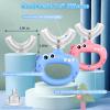 SUPERZZKKE Toddler Toothbrush - U Shaped for Kids Ages 1-2, 2-4, Baby Toothbrush with Food Grade Soft Silicone, 360 Whole Mouth Cleaning Design, 2 PCS view 3