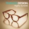 2SeeLife Brown Round Premium Clear Frame Reading Glasses Solid & Sturdy Frame Blue Light Retro Readers for Men & Women with Spring Hinges & Scratch-Resistant Lenses, Strength 2.75 view 2