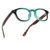 2SeeLife Retro Round Reading Glasses for Men and Women  Narrow-Medium Fit, Premium Readers Spring Hinges, Solid & Sturdy, Tuquoise, +1.25 view 1