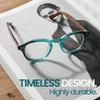 2SeeLife Retro Round Reading Glasses for Men and Women  Narrow-Medium Fit, Premium Readers Spring Hinges, Solid & Sturdy, Tuquoise, +1.25 view 2