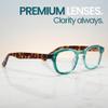 2SeeLife Retro Round Reading Glasses for Men and Women  Narrow-Medium Fit, Premium Readers Spring Hinges, Solid & Sturdy, Tuquoise, +1.25 view 4