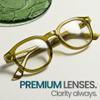 2SeeLife Retro Round Reading Glasses for Men and Women  Narrow-Medium Fit, Premium Readers Spring Hinges, Solid & Sturdy, Olive Green, +1.00 view 4
