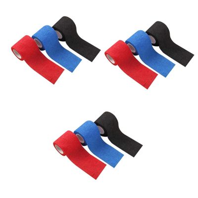 Healvian 9pcs Self-Adhesive Elastic Ankle Wrap Compression Tape for Athletes Medical Tape Wraps for Knees Stretchy Stretch Elastic Bandage First Aid for Sports