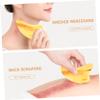 Healvian 3pcs Portable Guasha Board for Facial Massage Natural Horn Material Smooth Edges Convenient Scraper Tool for Home Use Improves Blood Flow for Beginners view 4
