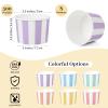 Aodaer 300 Pack Paper Ice Cream Cups 8 Ounces Disposable Dessert Bowls Ice Cream Containers Soup Snack Dessert Yogurt Sundae Bowls for Cold & Hot Foods, Birthday Party Bar Supplies, 6 Colors view 2