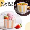 Aodaer 300 Pack Paper Ice Cream Cups 8 Ounces Disposable Dessert Bowls Ice Cream Containers Soup Snack Dessert Yogurt Sundae Bowls for Cold & Hot Foods, Birthday Party Bar Supplies, 6 Colors view 3