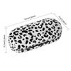 Muf 2 in 1 Double Sided Portable Contact Lens Case and Eyeglasses Case,Dual Use Design with Built-in Mirror,Tweezer and Contact Lens Solution Bottle Included for Travel Kit,Leopard Silver view 2
