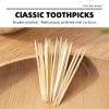 HOPELF Bamboo Toothpicks for Teeth Cleaning, Appetizer, Olive, Barbecue, Fruit, Double-Points Wooden Toothpick.2400 Count view 3