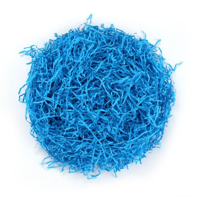 Cupvenient Easter Grass Crinkle Cut Paper Shred Filler 8 oz (1/2 LB) Filler for Wrapping Gifts, Crafting Activities, Display Merchandise (Sky Blue)