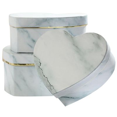 NUOBESTY 3pcs Heart-shaped Flower Box Elegant Floral Arrangements for Weddings Proposals Birthdays for Mother Day Valentine Day and Special Occasions