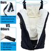Wheelchair Blanket - Outdoor Lap Blanket with 2 Pockets for Hands - Waterproof and Windproof Foot & Leg Pocket Blanket - Thick Warm Fleece Lined Knee Blanket for Wheelchair, Recliner & Chair (M) view 3