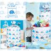 HANSWARE Extra Large Gift Bag for Presents,Shower Gift Bags for Boys, Jumbo Baby Gift Bag for Wedding Wrapping,Birthday, Party,Giant Huge Gifts- 56" x 36" (Blue Elephant, 1 Count) view 2