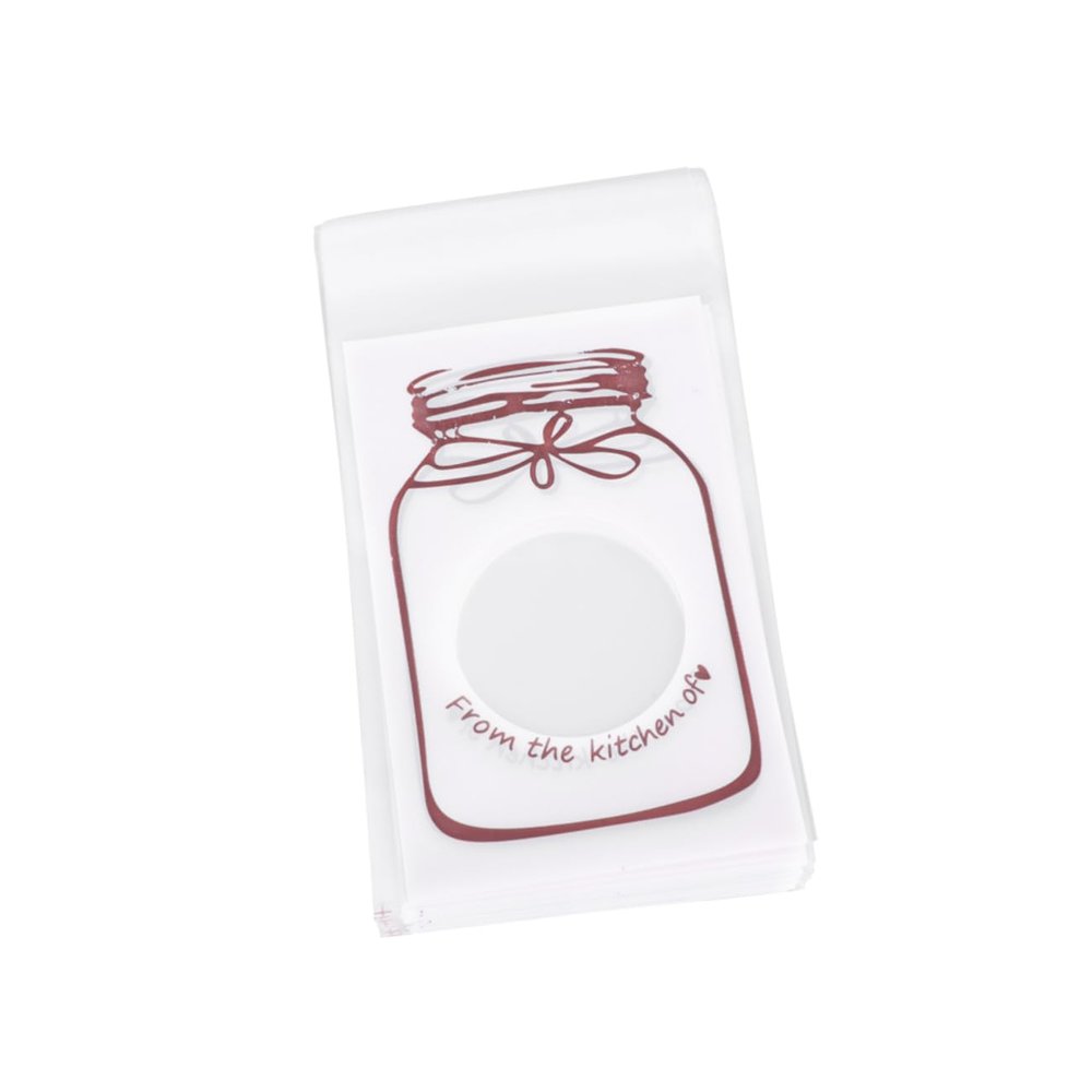 300Pcs Self-sealing Plastic Candy Bags with Bottle Pattern Resealable Cookie Packaging Pouches for Treats Snacks Food-grade Material for Parties and Favors