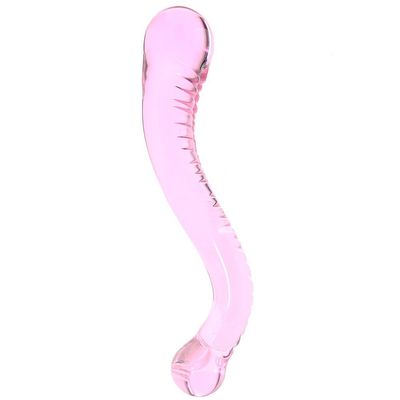 Icicles No.69 Glass G-Spot Massager with Lube 1oz | Glass Dildos | Prostate Massager | G-Spot Personal Massager