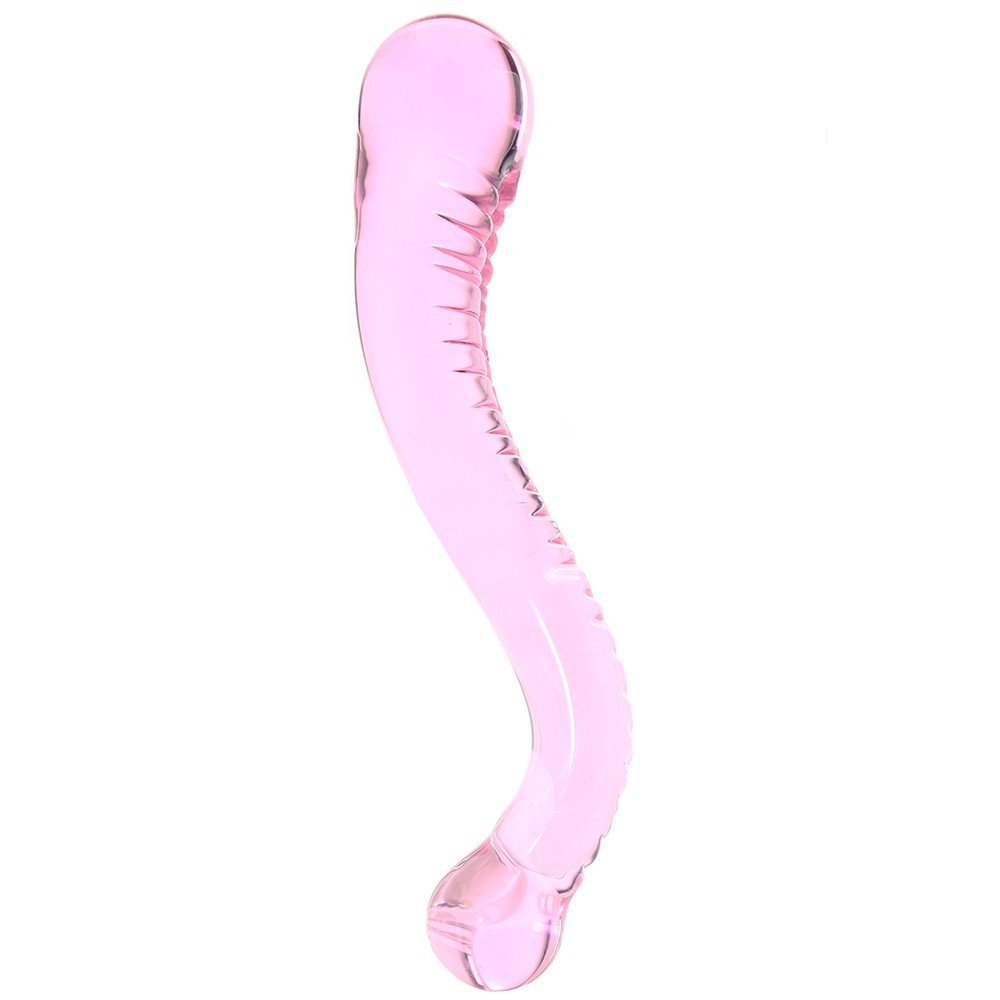 Icicles No.69 Glass G-Spot Massager with Lube 1oz | Glass Dildos | Prostate Massager | G-Spot Personal Massager