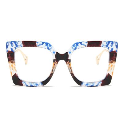 AOOLIA Cat Eye Reading Glasses for Women Vintage Multicolor Full Rim Multicolor Blue Light Blocking TR90 Reader Eyeglasses (Blue, 3, x)