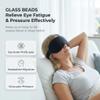 Weighted Eye Mask for Sleeping 2 Pack: Gentle Pressure Blackout Sleep Mask - Zero Eye Pressure Lash Extension Eye Covers Women Men - Airplane Travel Essentials, Memory Foam, Black Pink view 3