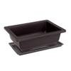 Hintyne Bonsai Pots Bonsai Training Pot Plastic Rectangular Plant Flower Pot Succulent Planter with Tray Bonsai Tree Pots 6PCS view 4