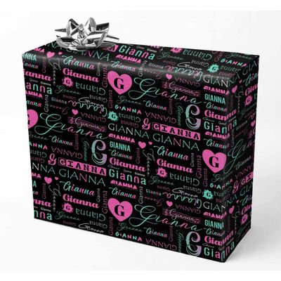 AOFUN Custom Name Wrapping Paper Personalized Gift Wrap Paper Wrapping Paper For Men Funny Anniversary Custom Gifts