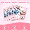 Boba Tea Party Decorations Bubble Tea Birthday Disposable Tableware Party Favors Plate Napkins Tablecloth Set for for Teenager Girls Birthday Decorations view 4
