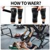 Knee Braces with Strap for Knee Pain, [2 Pack] Knee Compression Sleeve for Men and Women, Knee Support for Running Weightlifting Basketball Gym Fitness, Meniscus Tear Arthritis Joint Pain Relief etc view 3