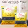 Darsa Organics Urad Dal Whole 2lb - Organic Dried Lentils - USDA Certified Black Lentils, Non-GMO, Gluten Free, Kosher - Protein and Fiber Rich Black Gram Dal for Curry, Salad, & Soup view 3