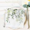 100Pcs Greenery Paper Napkins Watercolor Green Leaves Luncheon Spring Disposable Dessert Dinner Hand Napkin for Wedding Baby Shower Birthday Supplies view 4