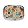 Australian Animals Pill Box Metal Pill Case Portable Travel Pill Organizer for Pocket or Purse Decorative Medicine Box Vitamin Container view 1