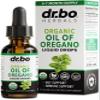 Oregano Oil Organic Liquid Drops - 6 Month Supply Organic Oil of Oregano Drops Liquid Tincture Extract, Cleanse, Detox, Immune Support, Digestive Gut Health - Pure Vegan Non-GMO Herbal Tincture 1 oz view 1