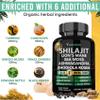 Adndale Shilajit for Men and Women. Pure Himalayan Organic Shilajit Capsules with Sea Moss Ashwagandha Rhodiola Rosea Lions Mane. 90 Count view 3