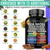 Adndale Sea Moss Black Seed Oil Ashwagandha Ginger Capsules. SeaMoss Capsules with Black Seed Oil, Ashwagandha, Turmeric, Moringa, Bladderwrack, Burdock Root, Manuka Honey, Cinnamon view 3
