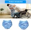 NineLife Basics Incontinence Cover Washable Leakproof Underwear Plastic Shorts Blue,Pack of 3 (Large) view 2