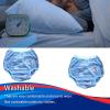 NineLife Basics Incontinence Cover Washable Leakproof Underwear Plastic Shorts Blue,Pack of 3 (Large) view 4