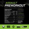 MusclePharm Assault Pre Workout Powder for Men & Women  Energy & Strength Boost Pre-Workout Supplements with Beta Alanine, Caffeine, Creatine & Betaine Anhydrous  30 Servings, Hwachae Melon Flavor view 3