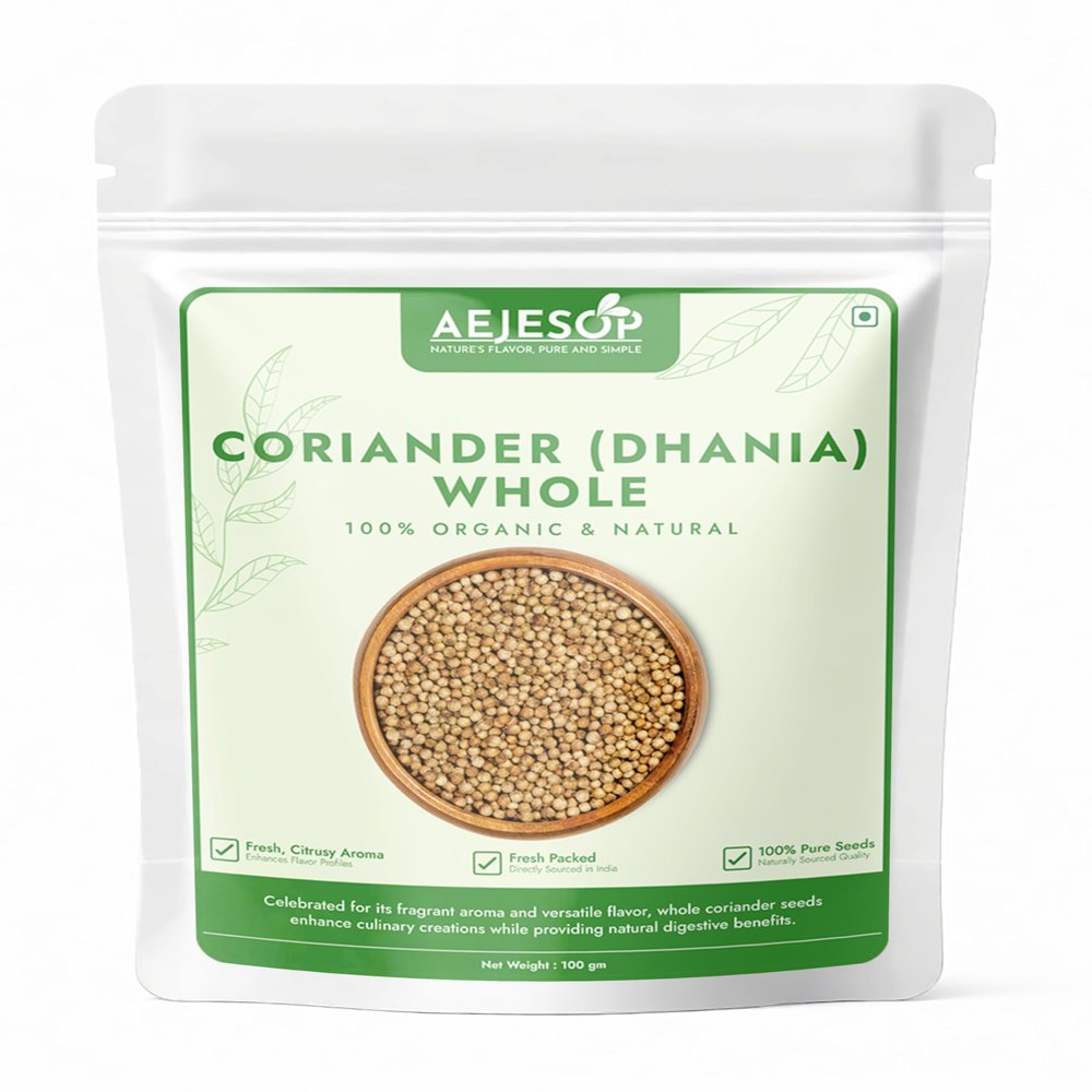 AEJESOP Coriander Seeds Whole, 3.5oz(100g)