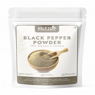 AEJESOP Black Pepper Powder, 3.5oz (100g)