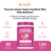 Create Creatine Monohydrate Gummies for Men & Women, Boost Focus, Strength, and Endurance, Anti-Melting Formula, Vegan, Gluten-Free, Non-GMO, 1.5g of Creatine per Gummy (Watermelon) view 2
