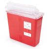 Alcedo Sharps Container for Home and Professional Use 5 Quart (1 Pack), Biohazard Needle and Syringe Disposal, Mailbox Style Lid, Medical Grade view 1