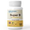 Puregen Labs Super B Energy Complex with Vitamin C - Immune Health, Energy & Nervous System Support - Non-GMO, Gluten-Free 100 Vegetarian Tablets view 1