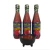 The Stocked Pantry Pico Pica Hot Sauce, 15.5oz (Pack of 3) Bundle with Carlisle 3 oz Melamine Molcajete Salsa Dish, Black, Red view 1