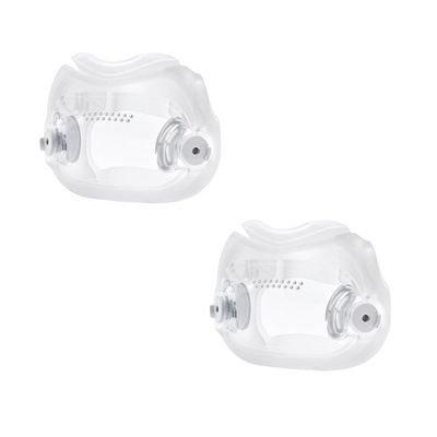 NineLife Basics Dream-Wear Replacement Full Face Cushion - Medium Wide (2 Pack), Clear
