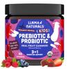 Llama Naturals Kids Probiotic with Prebiotic Fiber, Vegan, Organic Prebiotics and Probiotics Gummies for Gut Health Support, Toddler Real Fruit Gummy Vitamins, No Added Sugar Cane, Mixed Berry, 60 Ct view 1