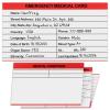 48 Pack Red Medical Condition and Emergency Contact Id Wallet Card Emergency Contact Card Emergency Medical Information Card Pocket Size Medical Alert Wallet Card for Caretakers view 4