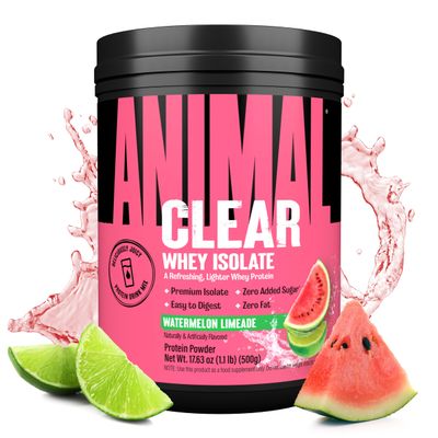 Clear Whey Isolate Protein Powder - Easy to Digest and Mix, 5g BCAA, Deliciously Juicy, Refreshing Anytime Drink for Men and Women, Watermelon Limeade 500g (20 Servings)